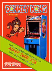 Donkey Kong Atari 2600 US box art